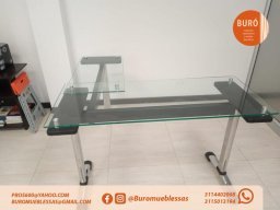 ESCRITORIOS DE VIDRIO EN L